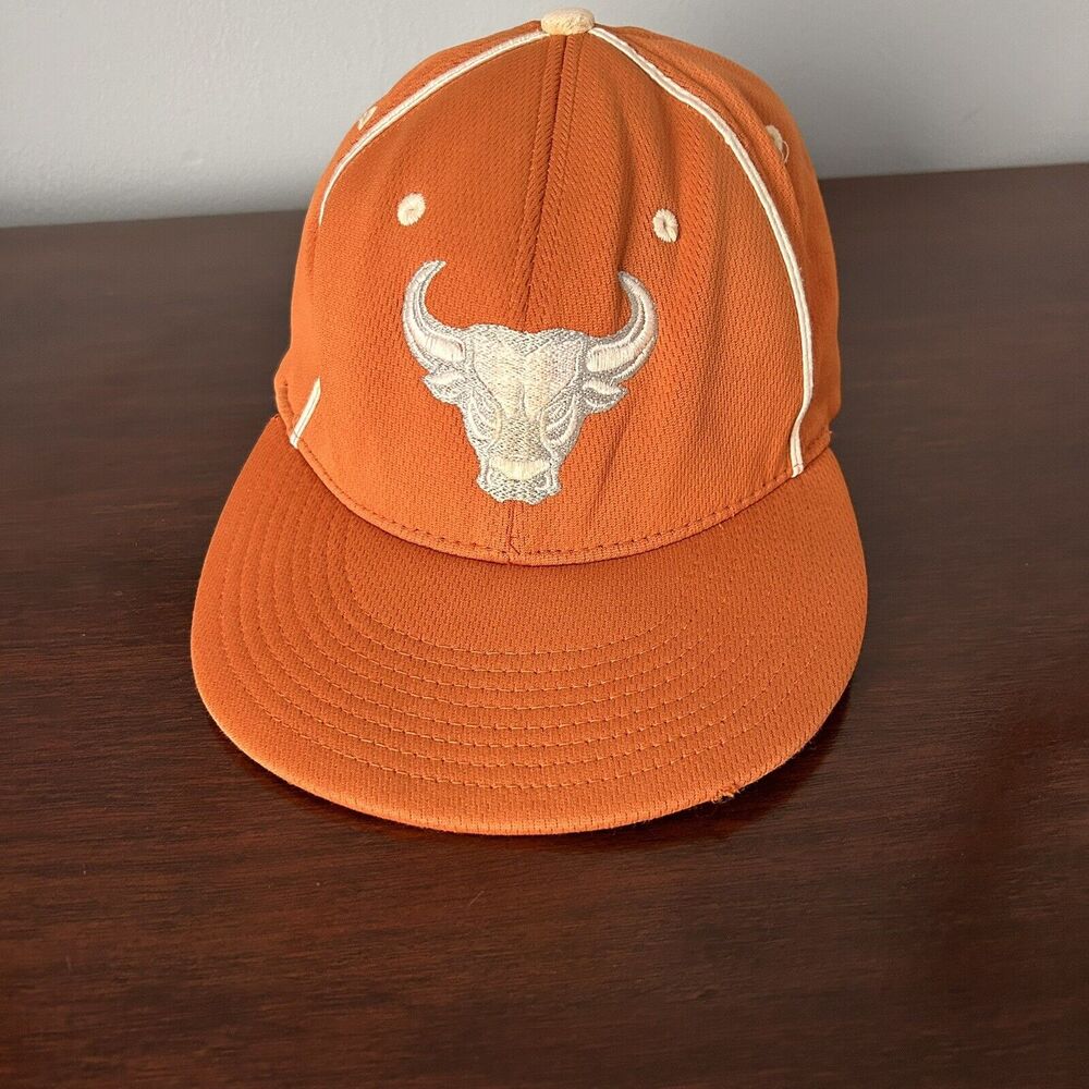 Chicago Bulls Hat Cap Mens Fitted NBA Basketball Orange Rare Richardson Dryve
